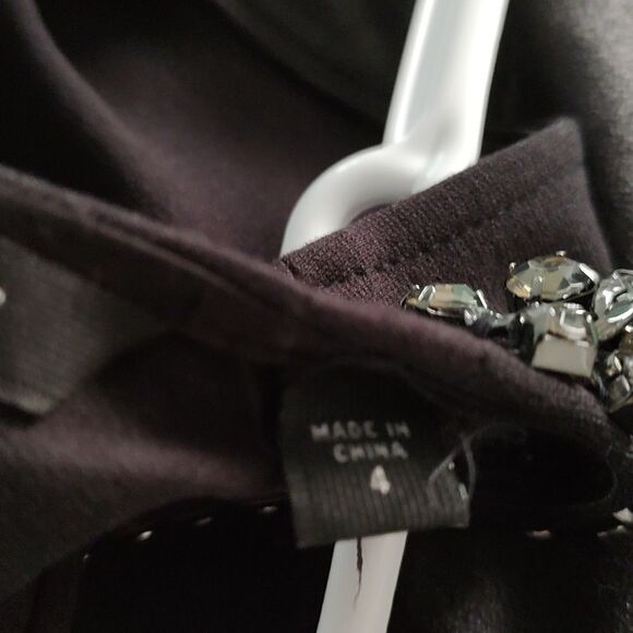 Guess black fitted embellished cocktail  dress  Sz 4 - Picture 11 of 11